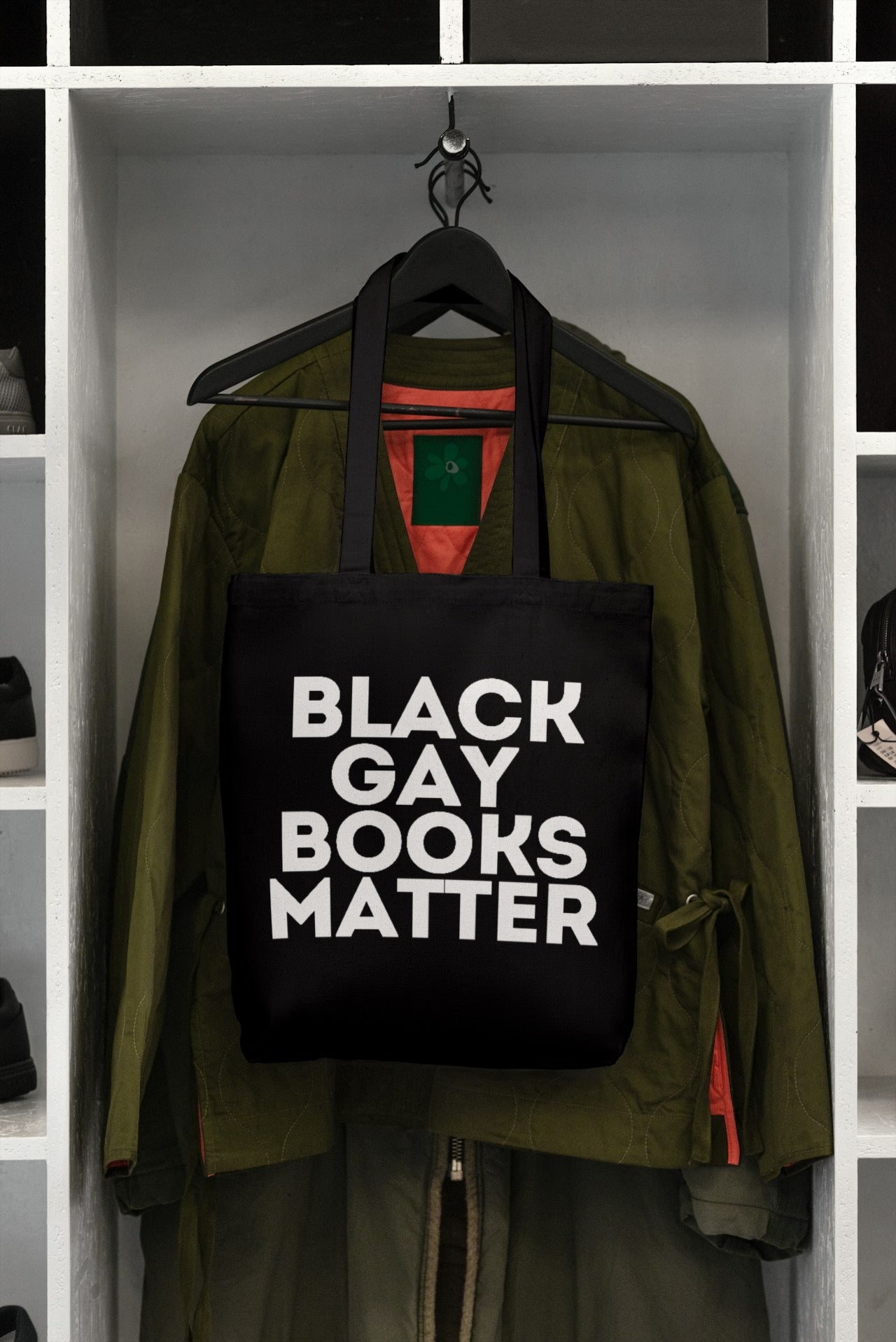 Black Gay Books Matter Tote Bag