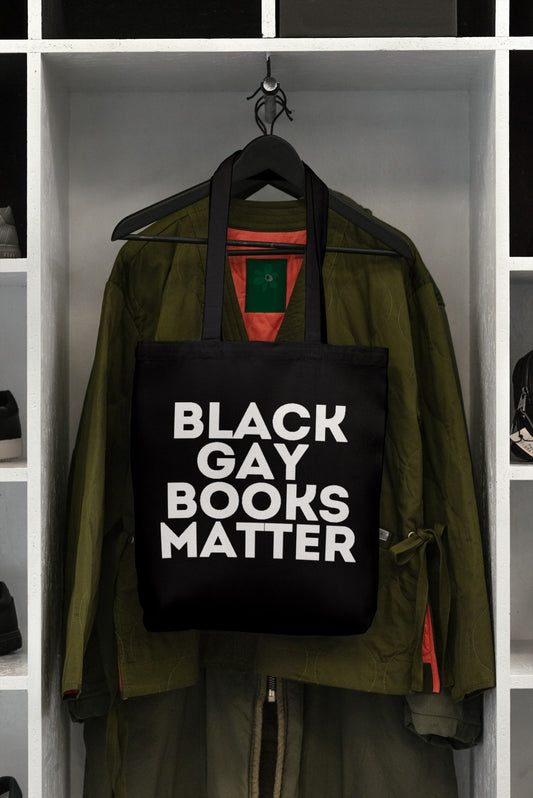 Black Gay Books Matter Tote Bag