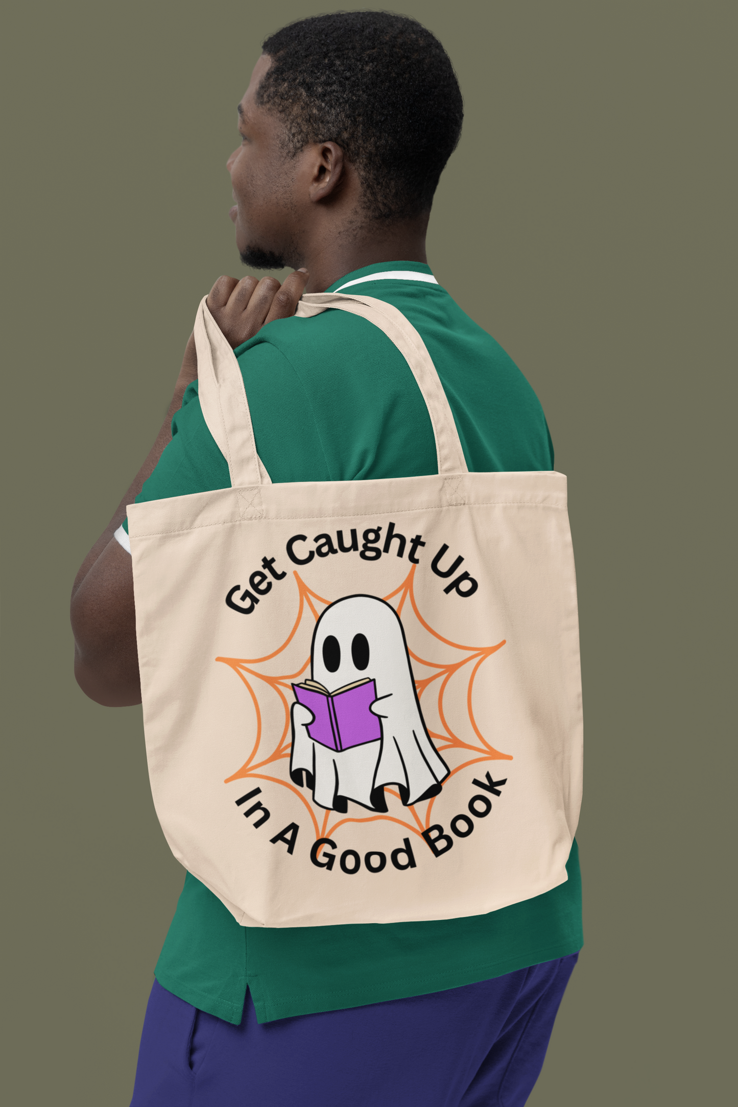 Get Caught Up In A Good Book Tote Bag ✨👻