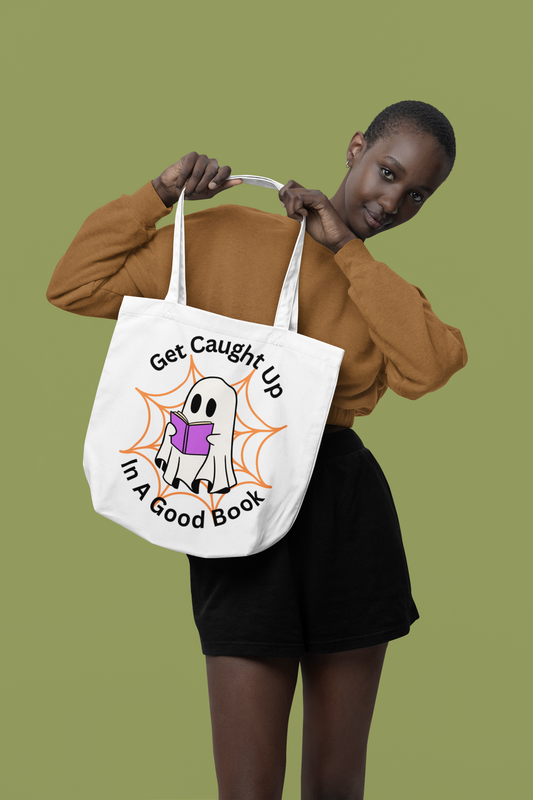 Get Caught Up In A Good Book Tote Bag ✨👻